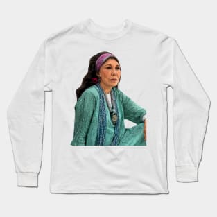 Frankie Bergstein Pensive Cartoon Long Sleeve T-Shirt